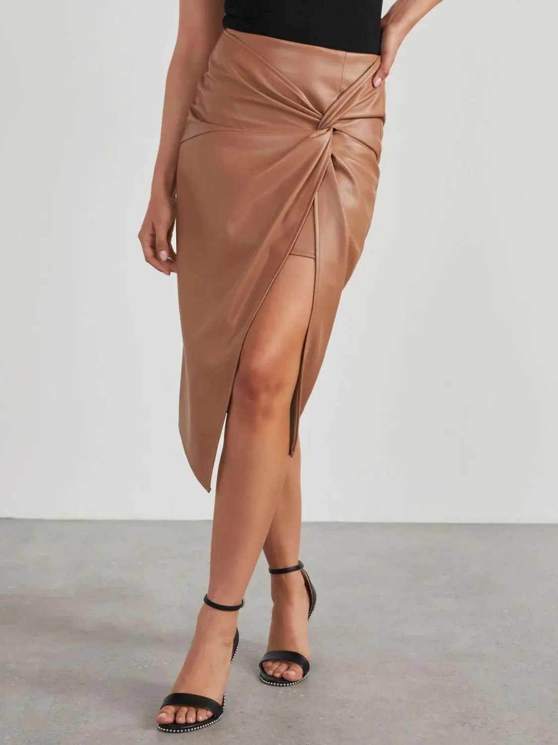 Cut Open High Waist Skirt