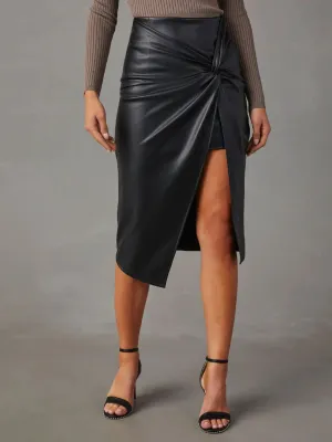 Cut Open High Waist Skirt