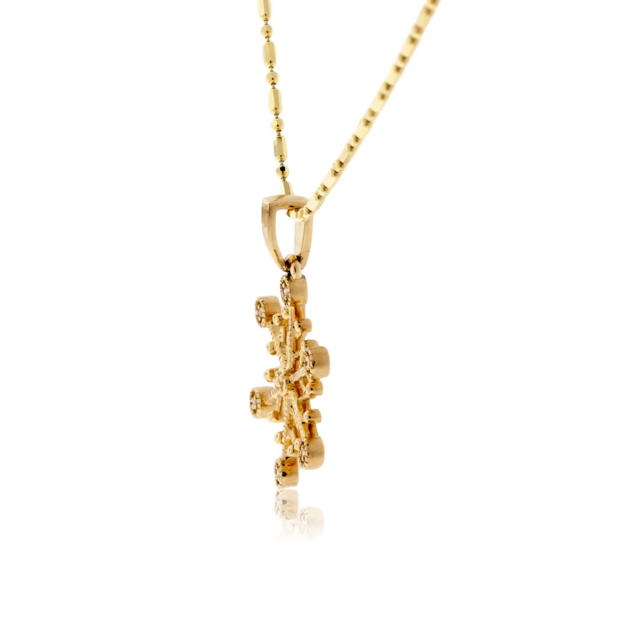 Dainty Diamond Snowflake Pendant