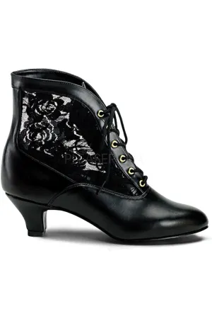 DAME-05 Ankle Boot | Black Lace