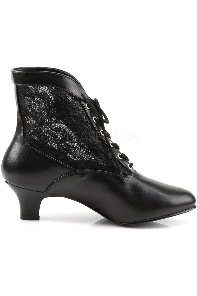DAME-05 Ankle Boot | Black Lace