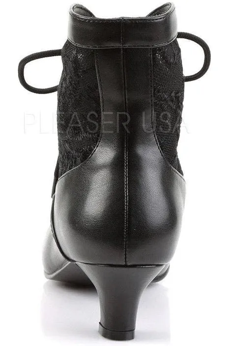 DAME-05 Ankle Boot | Black Lace