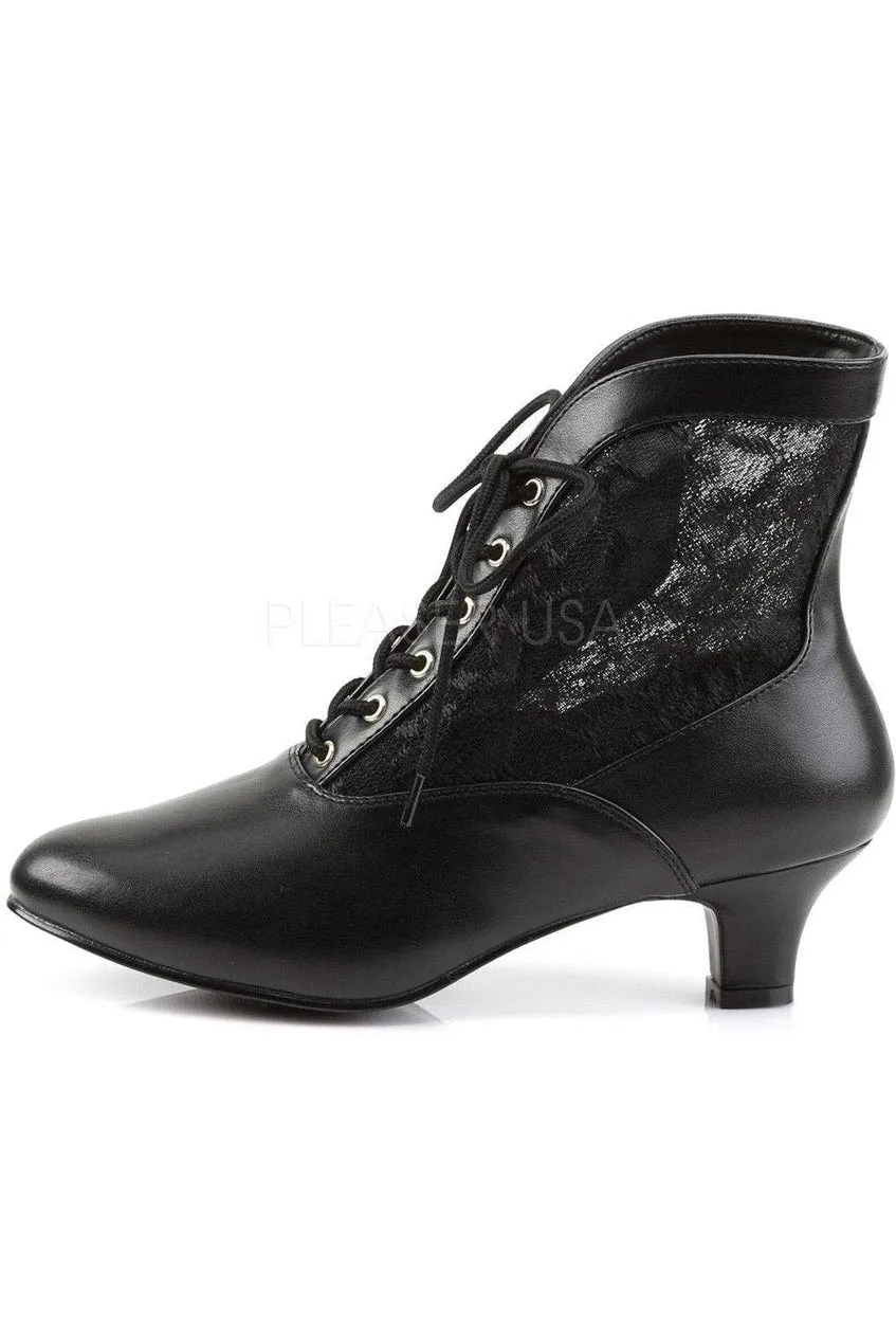 DAME-05 Ankle Boot | Black Lace