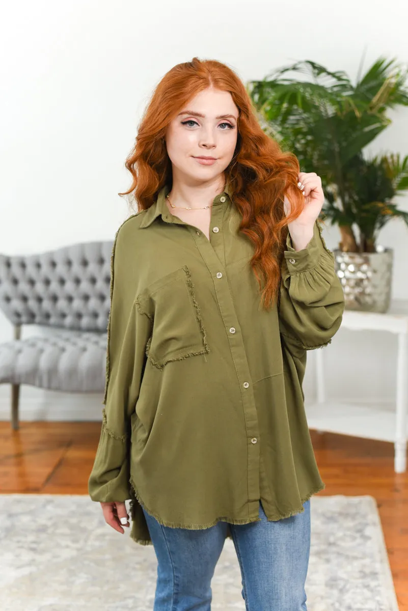Delilah Oversized Button-Down Shirt FINAL SALE