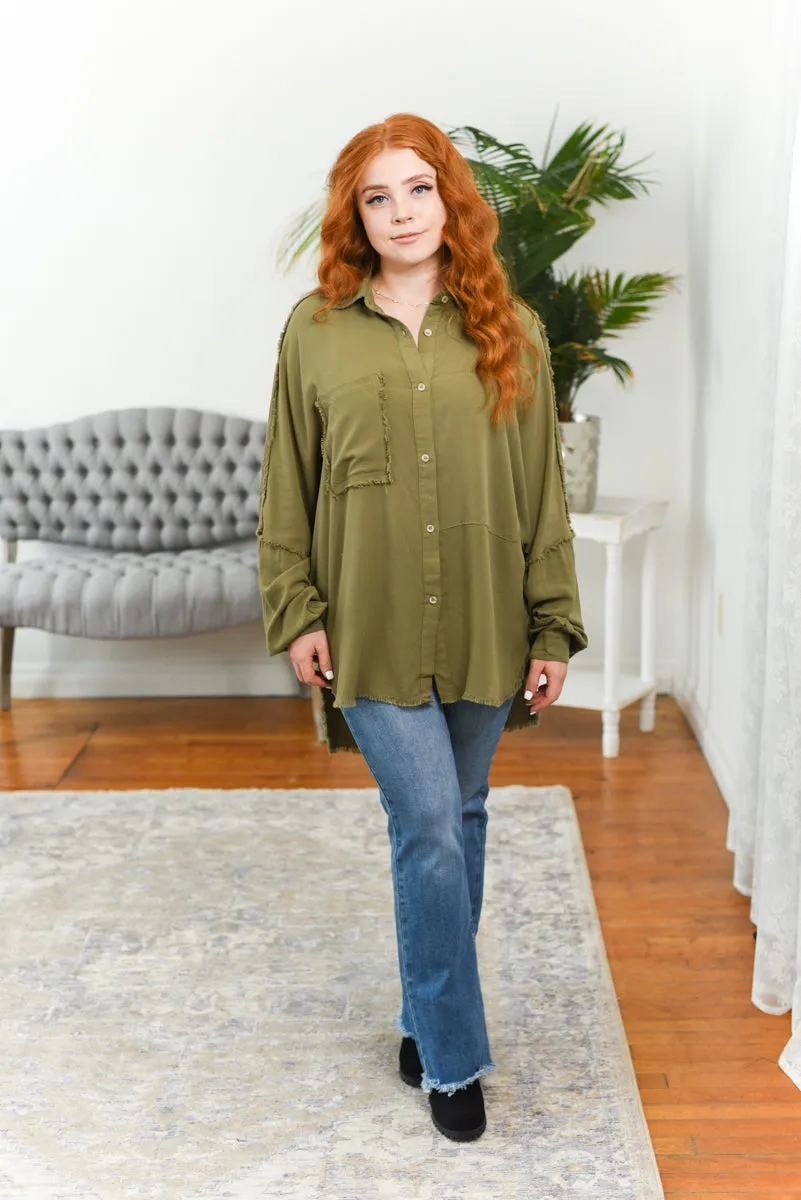 Delilah Oversized Button-Down Shirt FINAL SALE