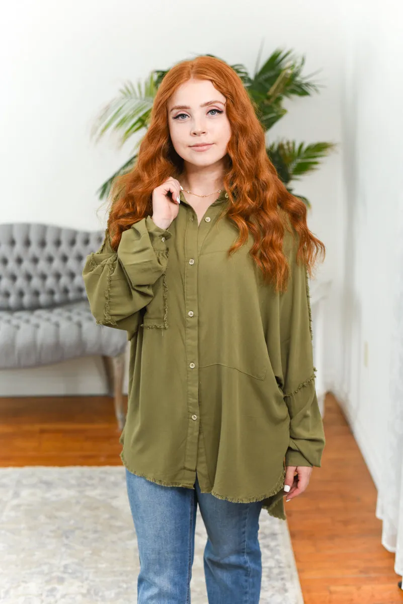 Delilah Oversized Button-Down Shirt FINAL SALE