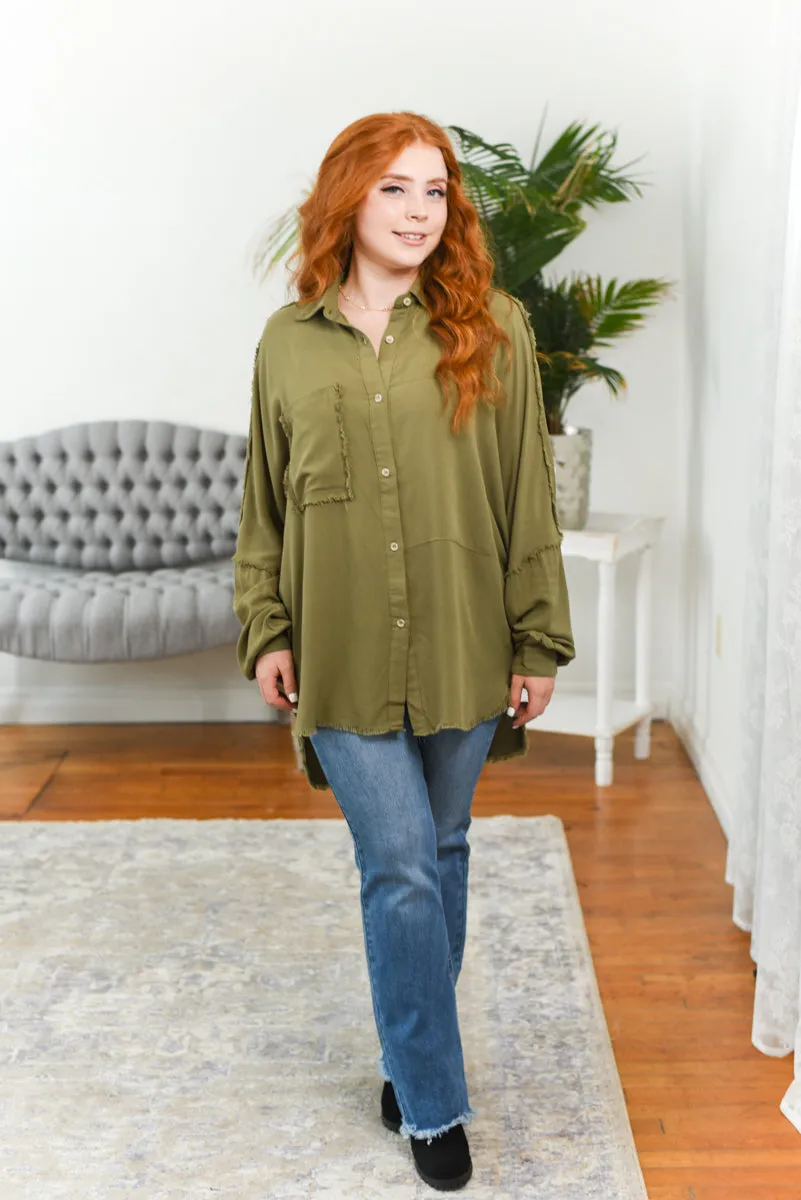 Delilah Oversized Button-Down Shirt FINAL SALE