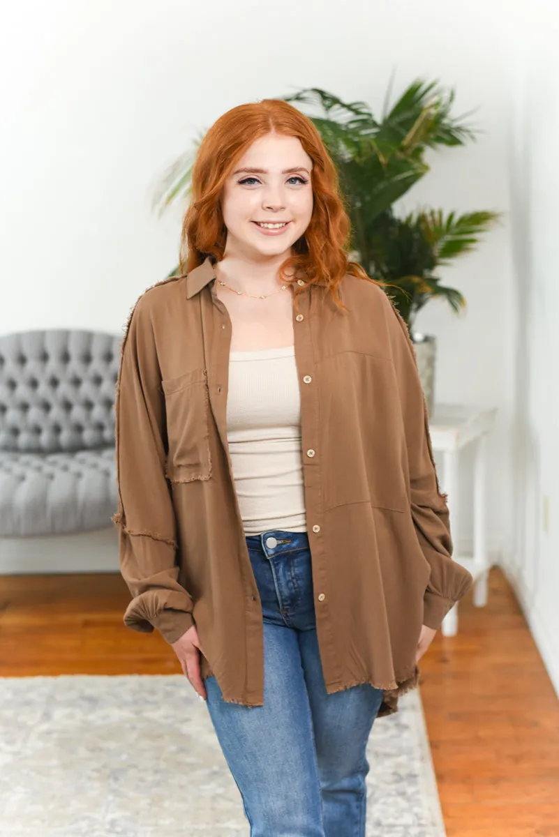 Delilah Oversized Button-Down Shirt FINAL SALE