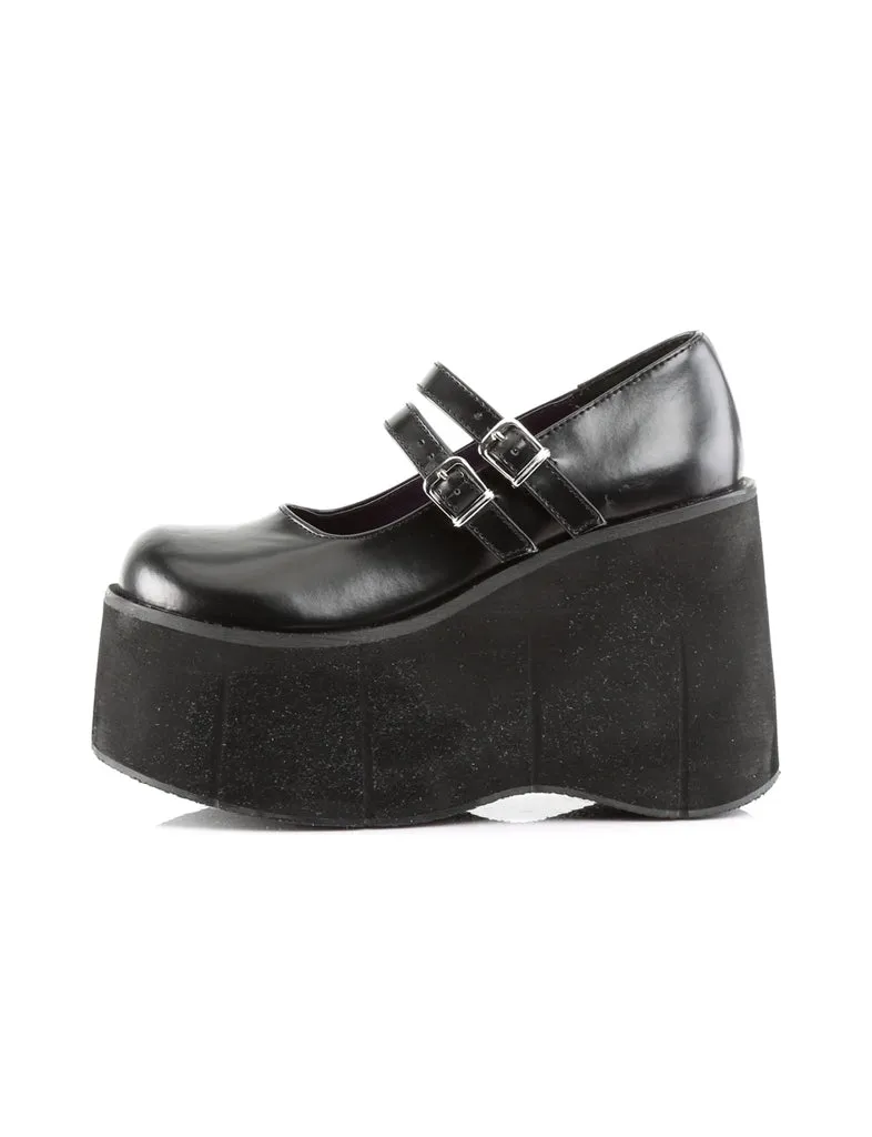DEMONIA KERA-08 PLATFORM MARYJANES - BLACK VEGAN LEATHER ✰ PRE ORDER ✰