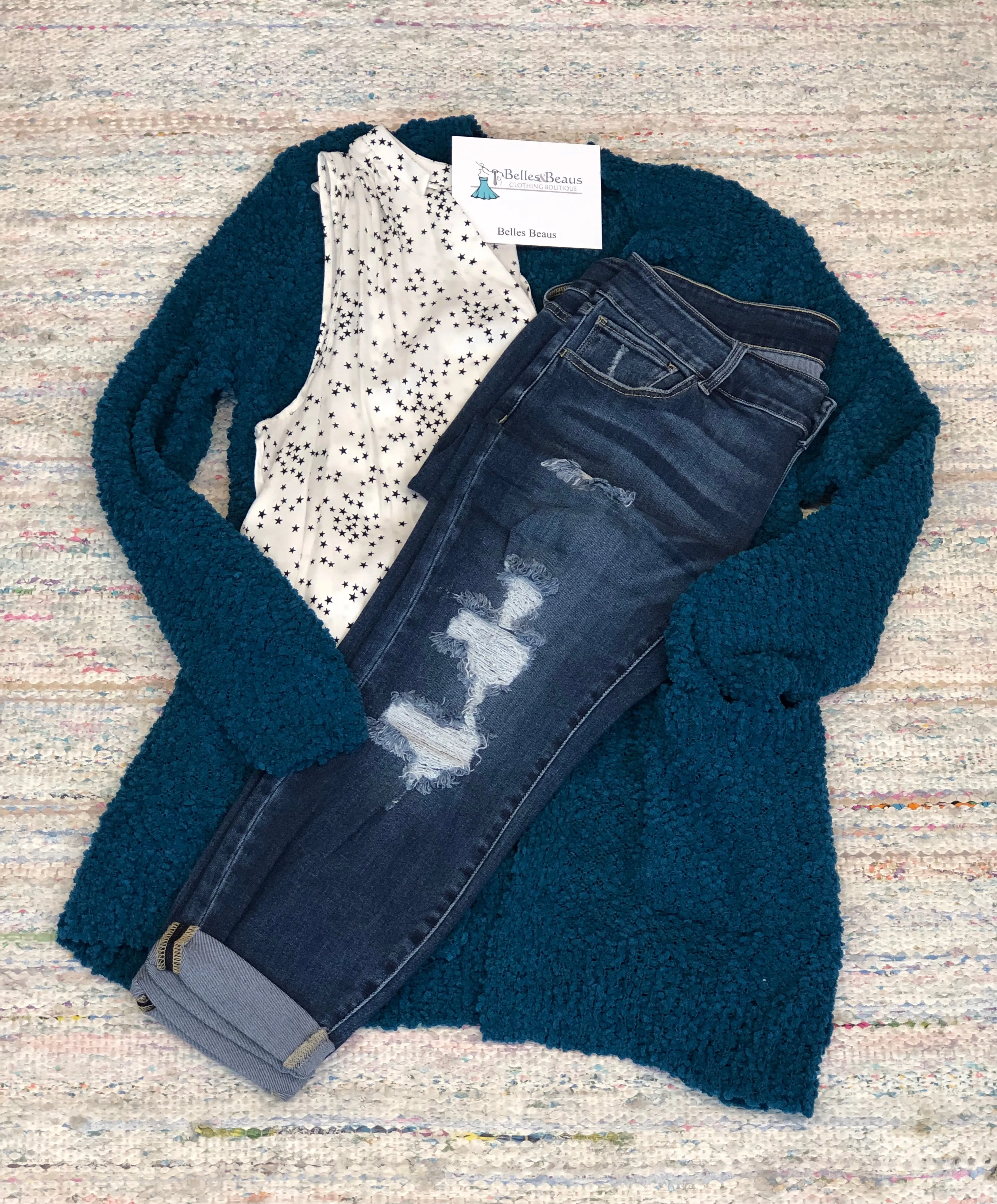 Distressed Crop Denim