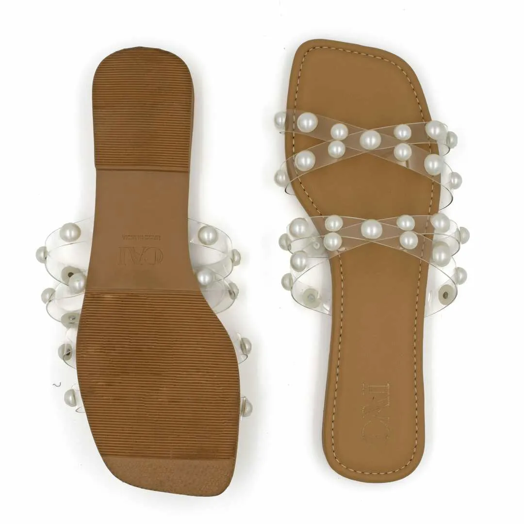 Double crossed pearl flats
