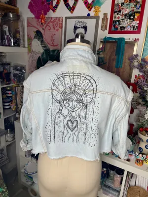 Dreaming Mary blessed torero  Denim Jacket.