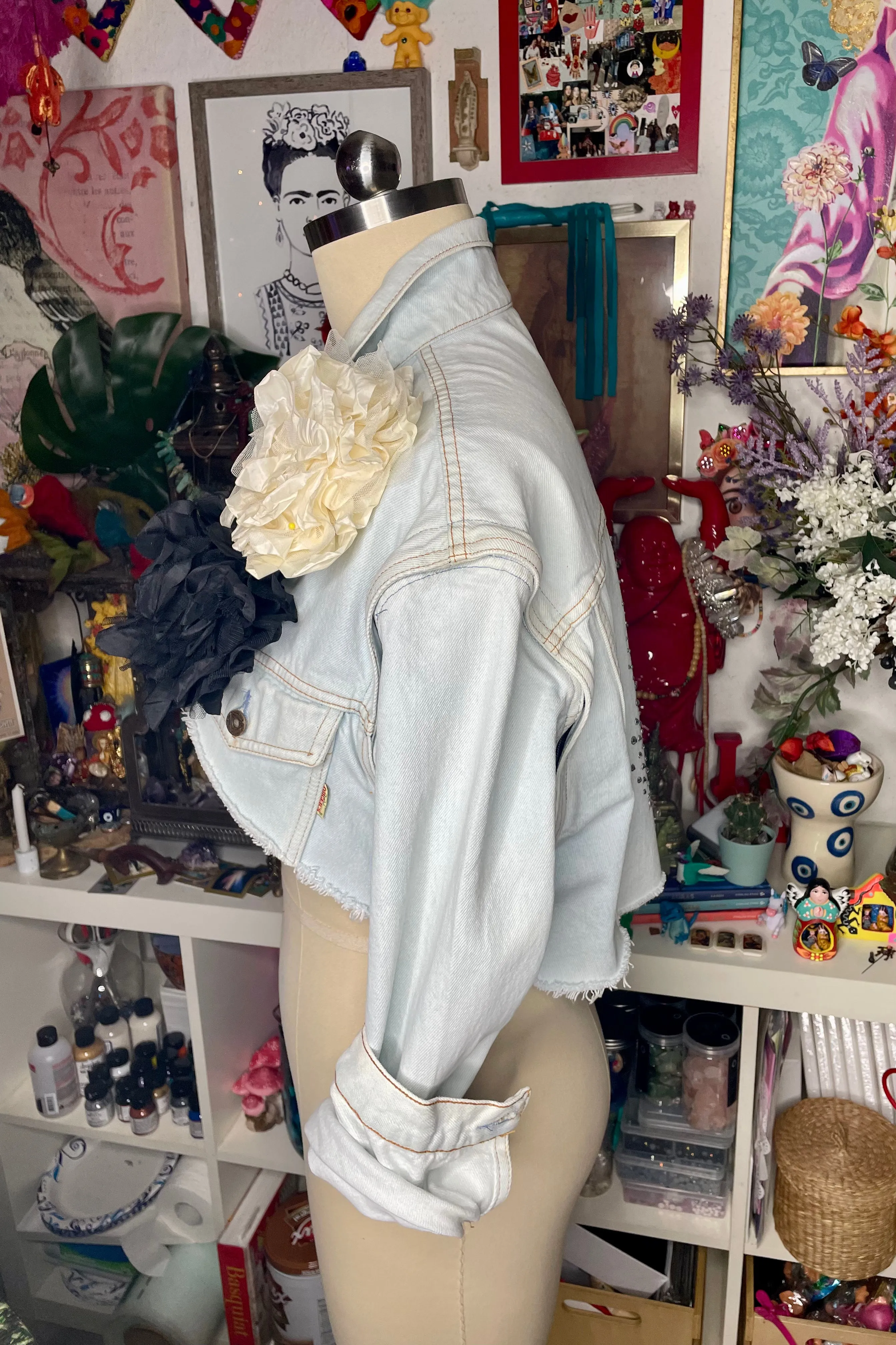 Dreaming Mary blessed torero  Denim Jacket.