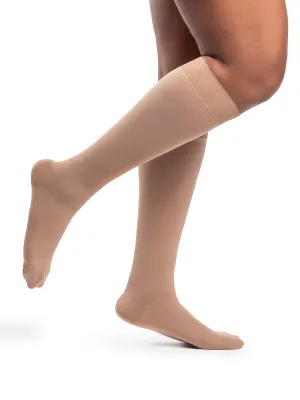 Dynaven Opaque Women's Knee High w/ Silicone 30-40mmHg-Closed Toe