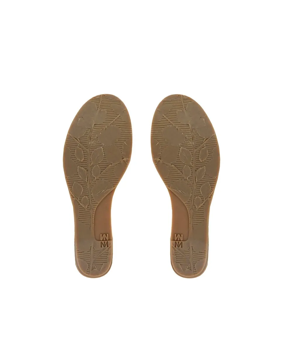 El Naturalista 5608T Leaves Cross Women's Wedge Sandal