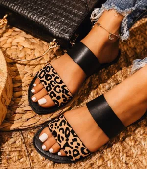 Elegant Summer Pu ladies slippers