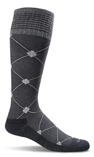 Elevation Knee-High Women - Black Multi Firm Compression (20-30mmHG)