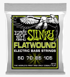 Ernie Ball Regular Slinky Flatwound Bass Strings, 50-105