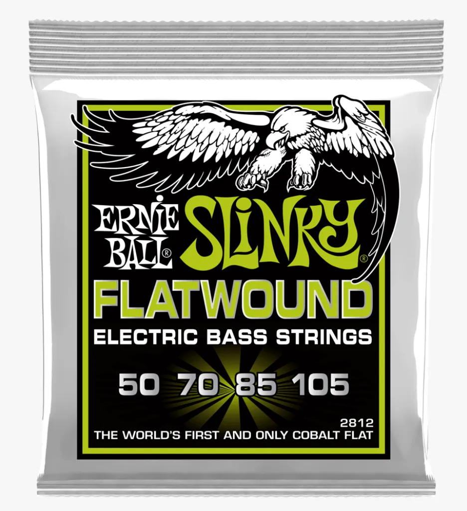 Ernie Ball Regular Slinky Flatwound Bass Strings, 50-105