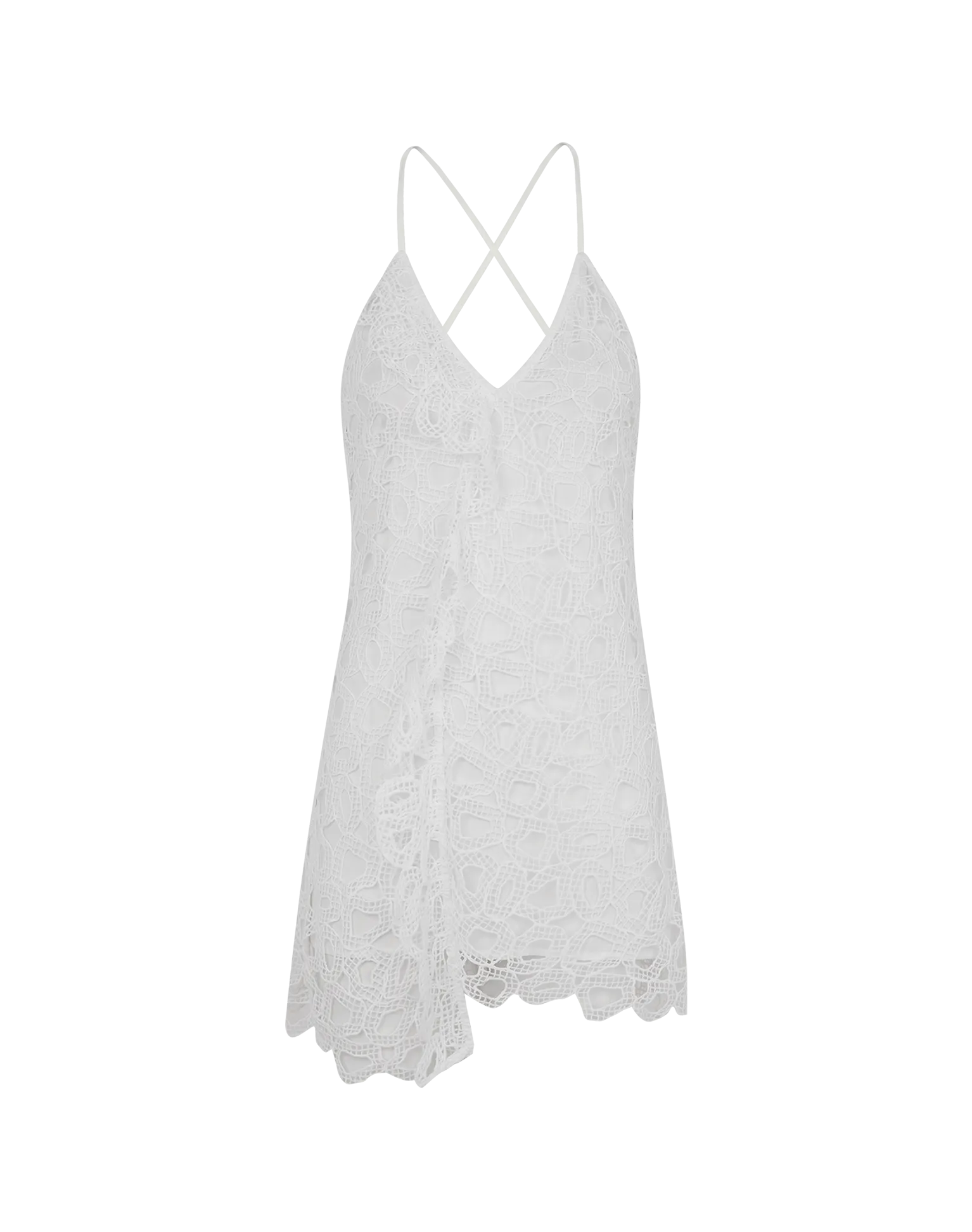 Eyelet Tisa Mini Dress - Off White