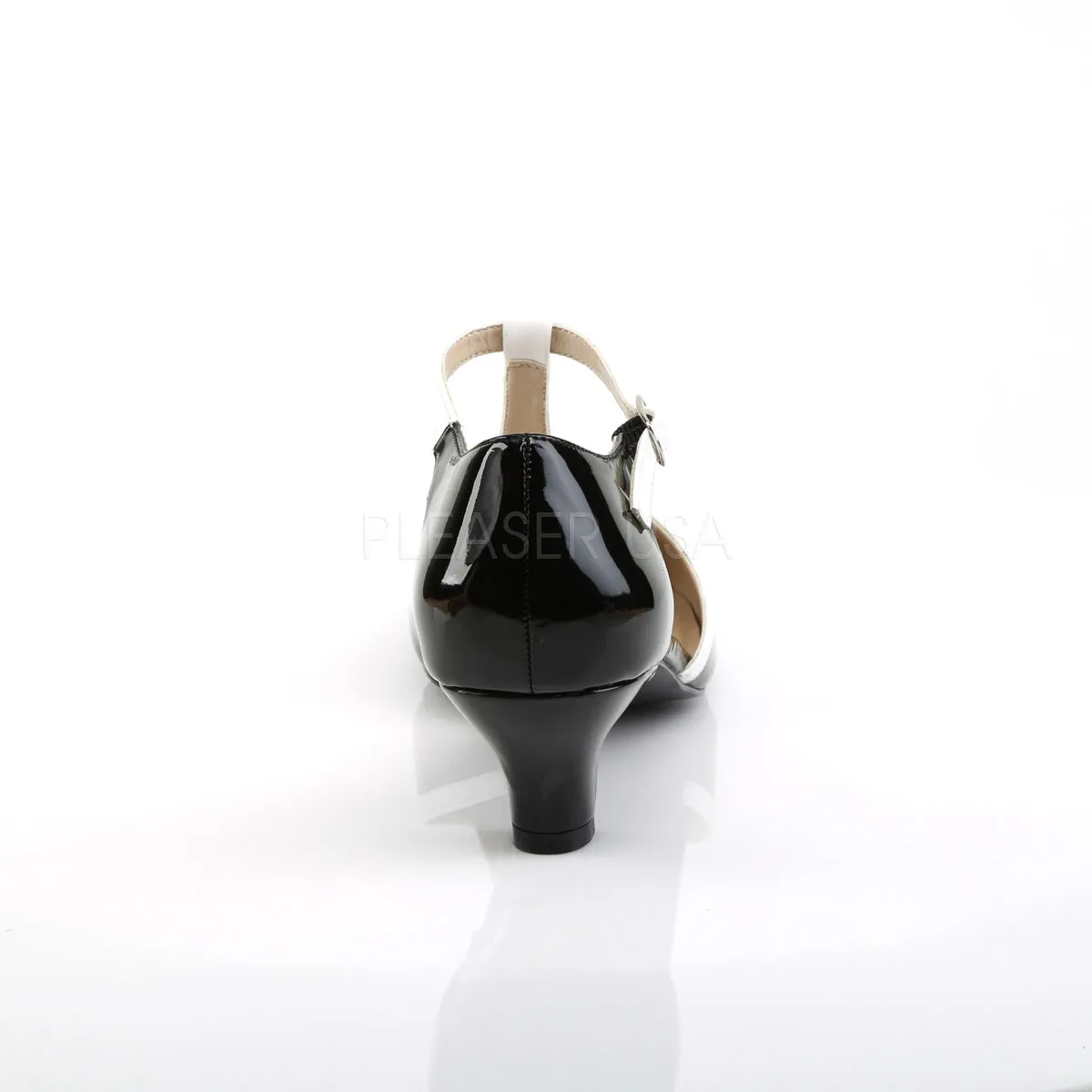 FAB-428  Black-White Patent/White