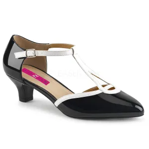 FAB-428  Black-White Patent/White