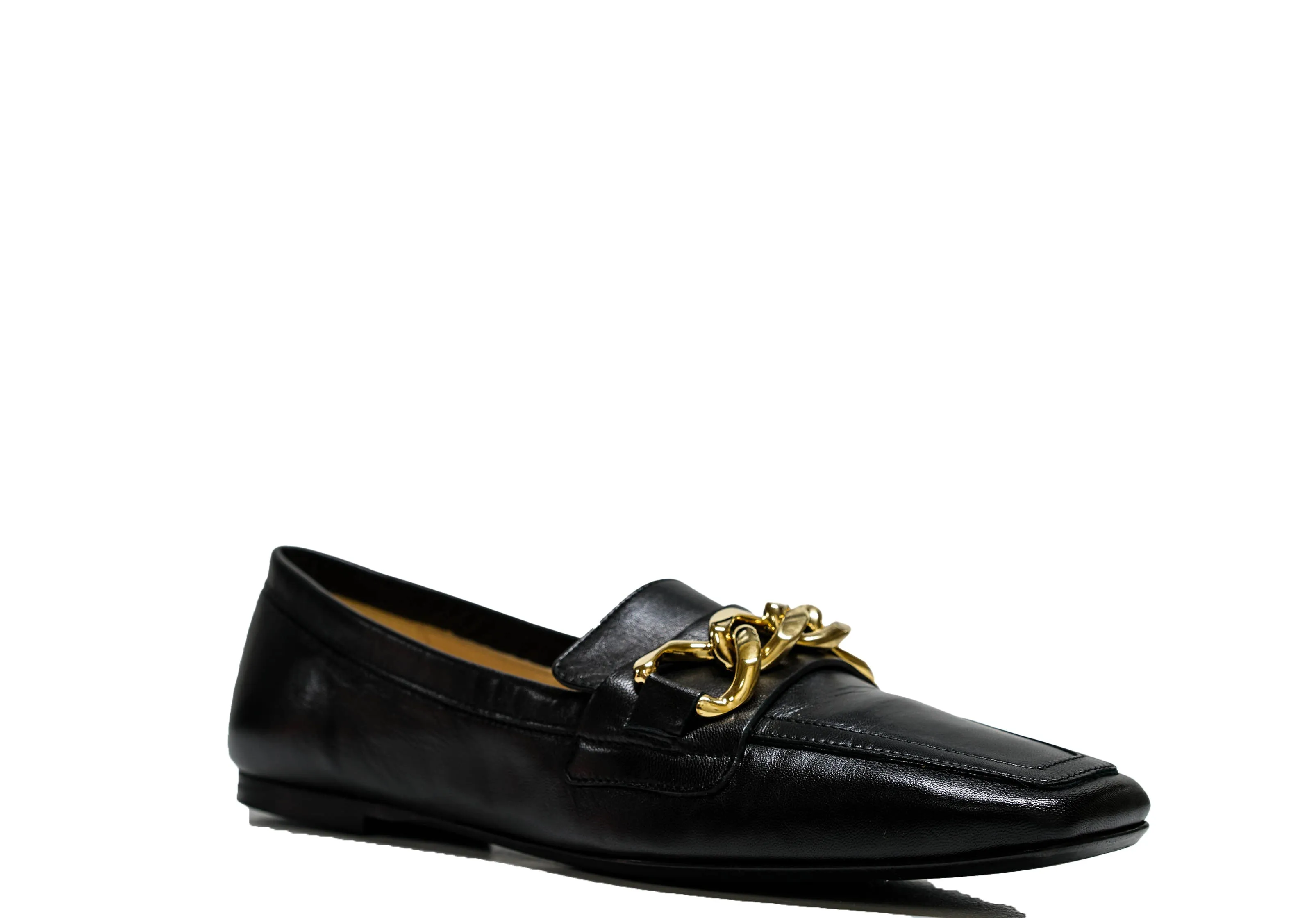 Fabio Rusconi Women’s Black Leather Chain Shoe F5678     30% off