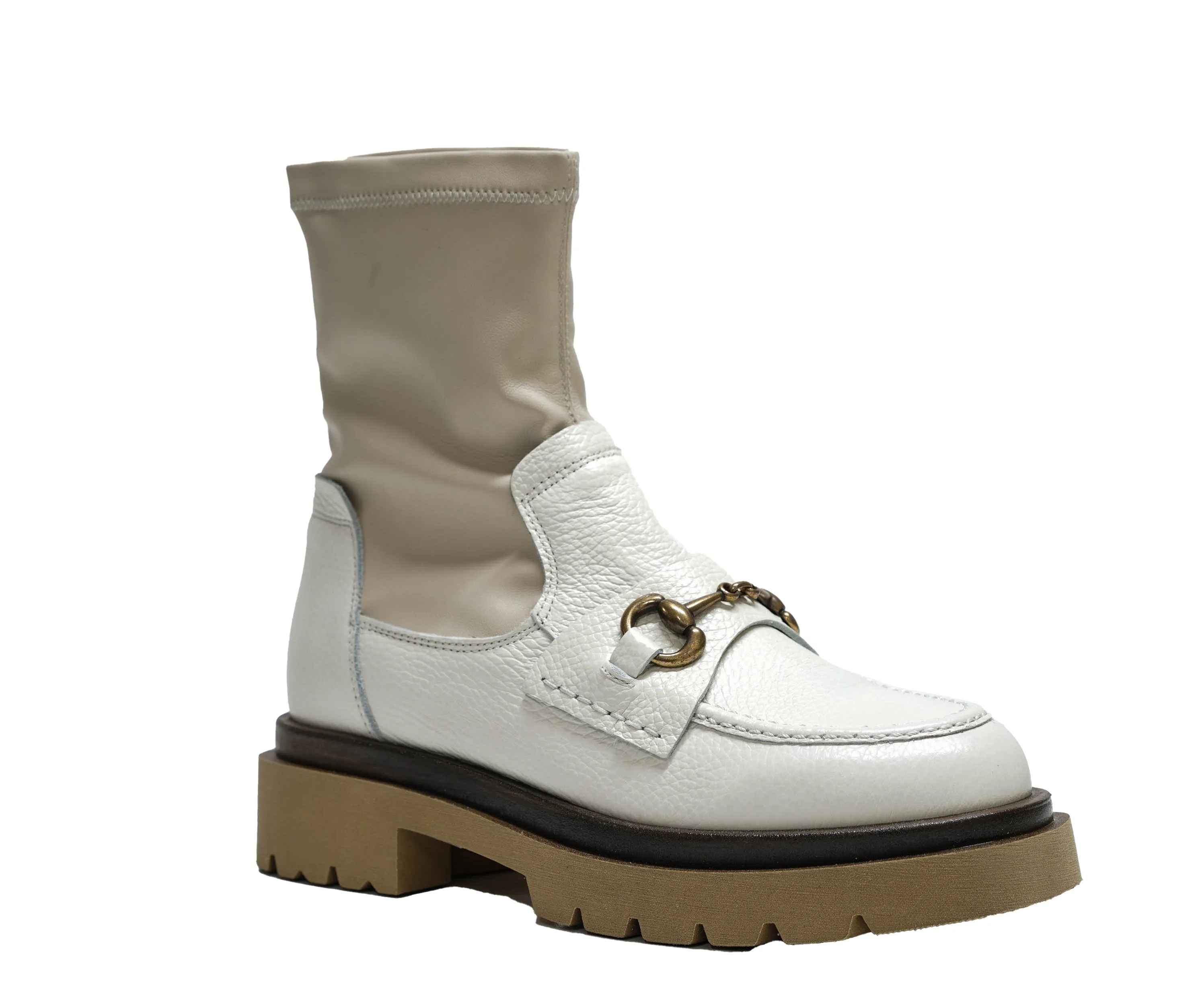 Fabio Rusconi Women's White Ankle Boot Jerry 1478 30% OFF