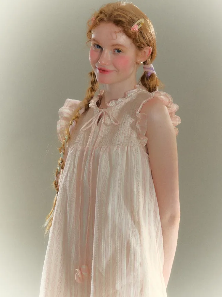 Fairy Lace Smocked Mini Dress