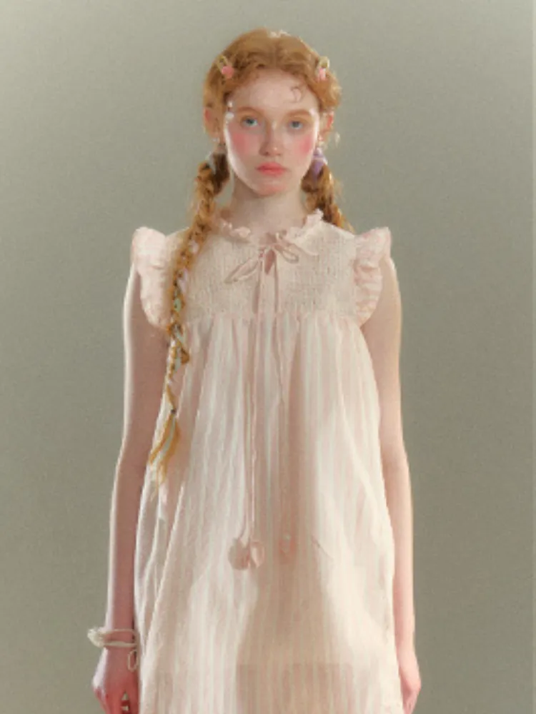 Fairy Lace Smocked Mini Dress
