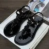 Fancy T-strap Summer Flats