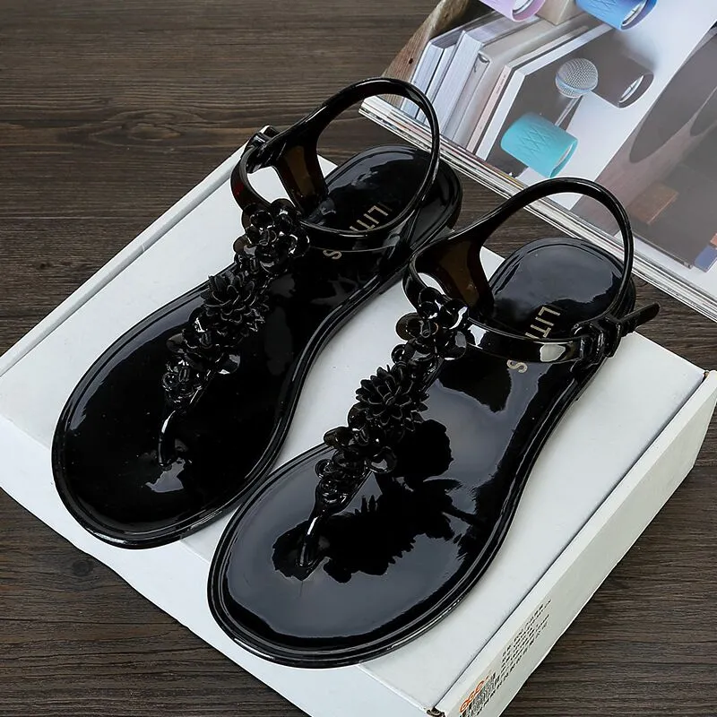 Fancy T-strap Summer Flats