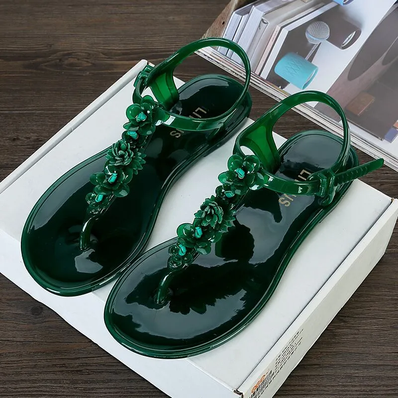 Fancy T-strap Summer Flats