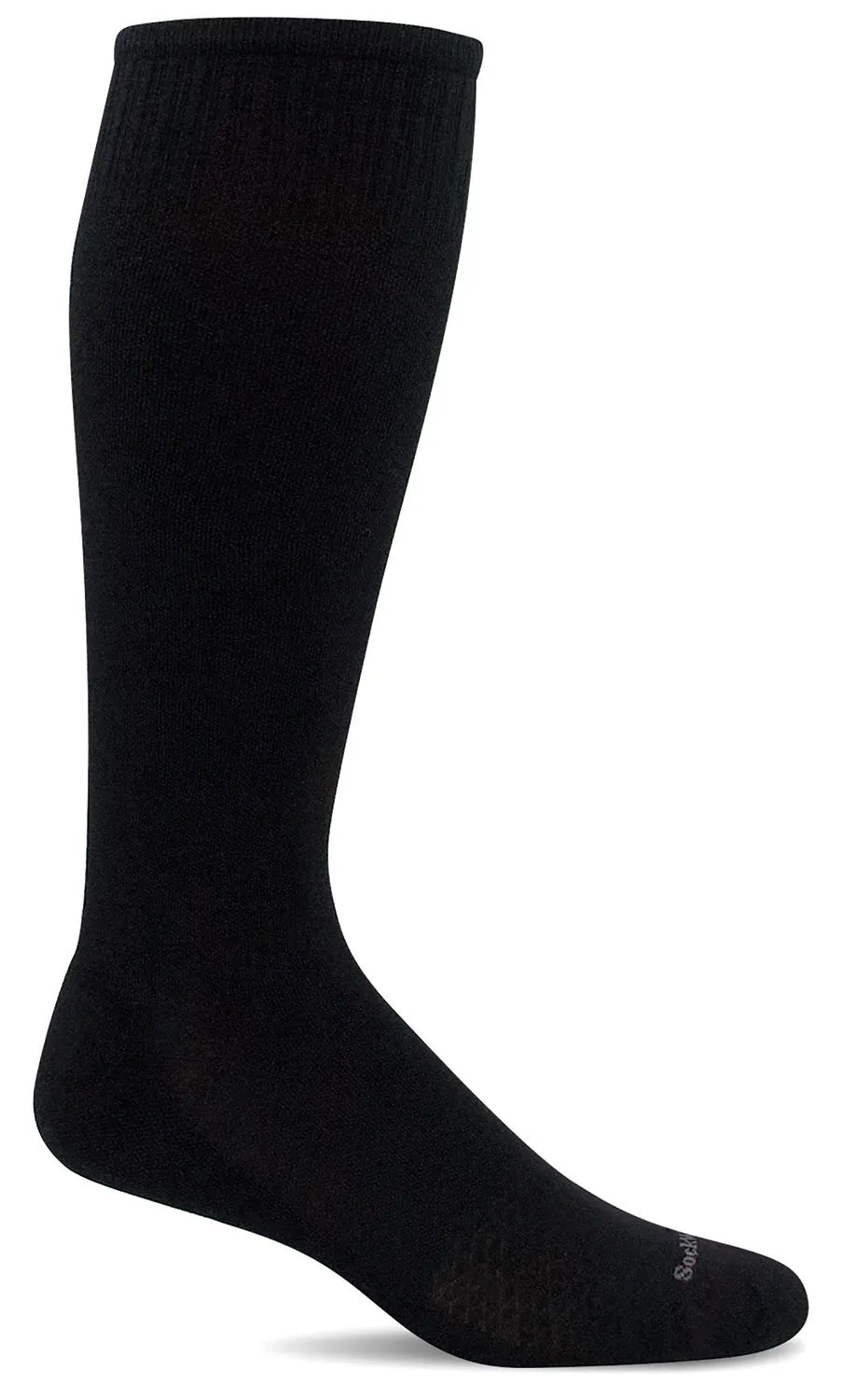 Featherweight Men Knee-High - Black Moderate Compression (15-20mmHg)