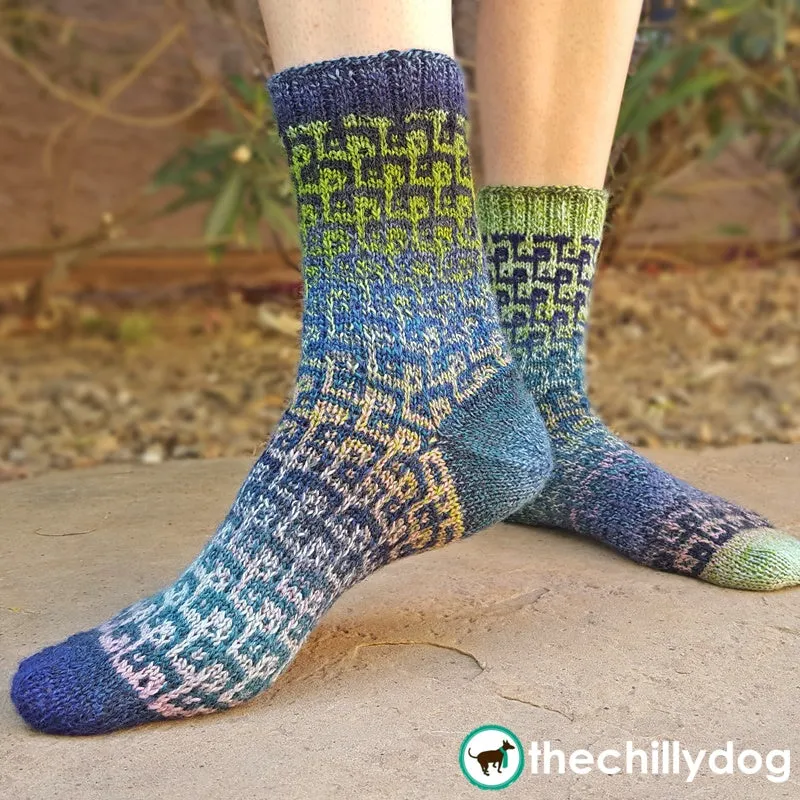 Feeling Loopy Socks: Knitting Pattern PDF