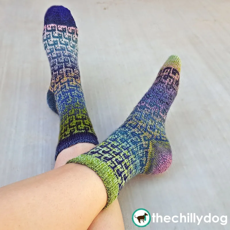 Feeling Loopy Socks: Knitting Pattern PDF