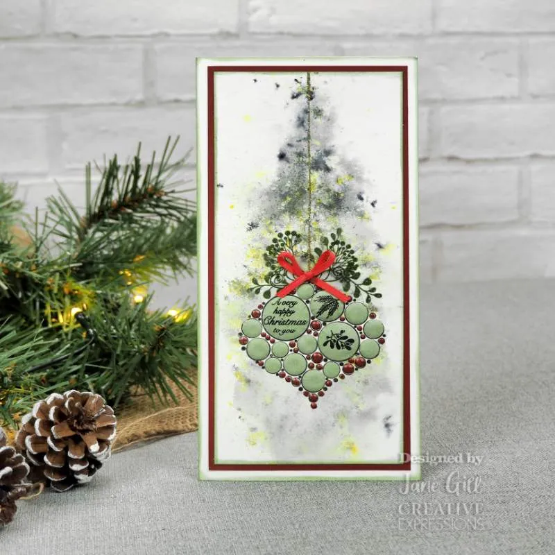 Festive Duo Bubble Stamp by Jane Gill