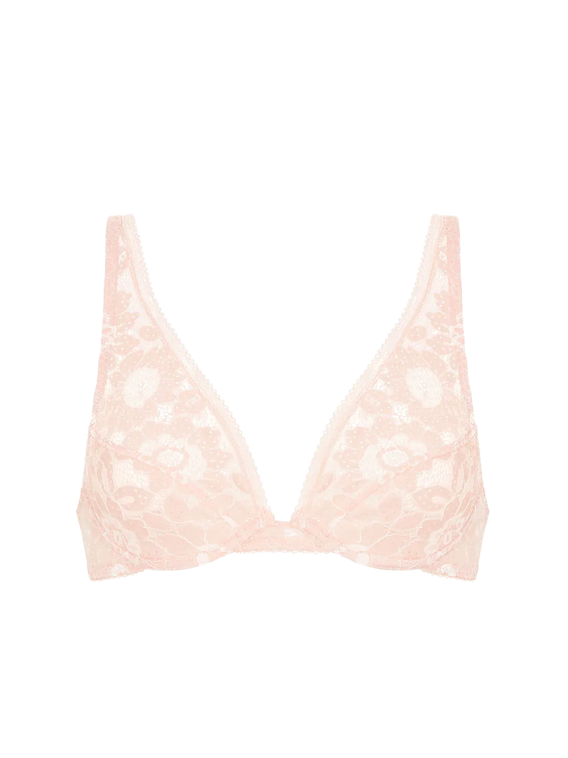 Festive Underwired Triangle Bra In Ballet Pink - Simone Perele
