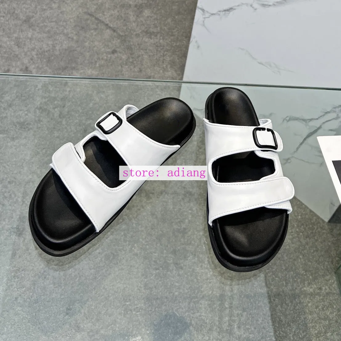 fit well leather flats slippers classic shoes fashion women 35-41 high quality 2023 summer