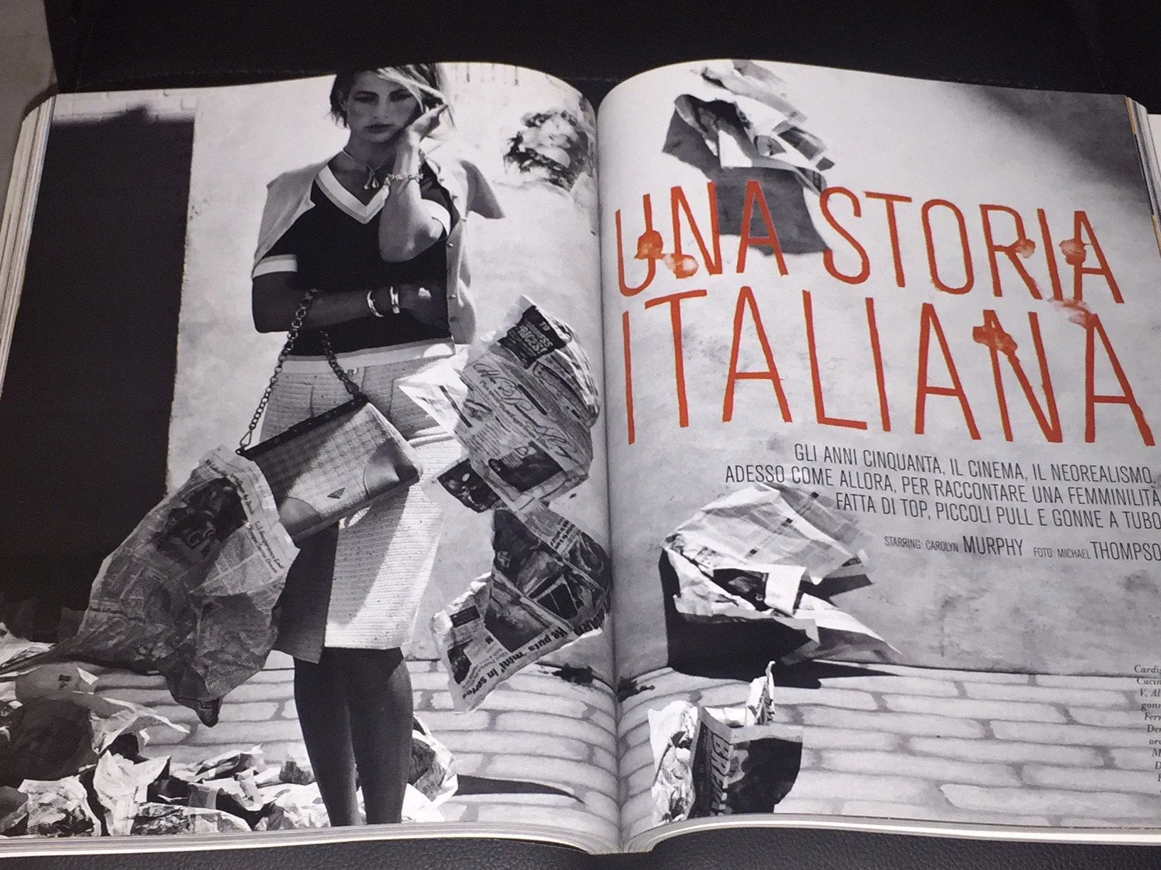 FLAIR Italia Magazine May 2004 CAROLYN MURPHY Jane Birkin