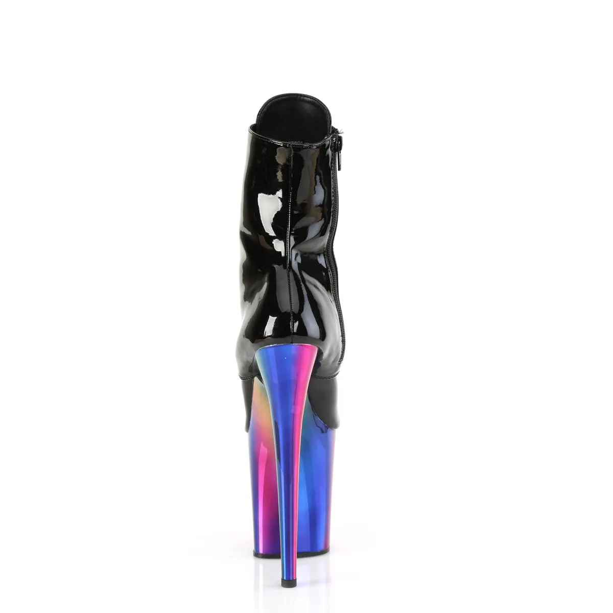 FLAMINGO-1020RC  Black Patent/Rainbow Chrome
