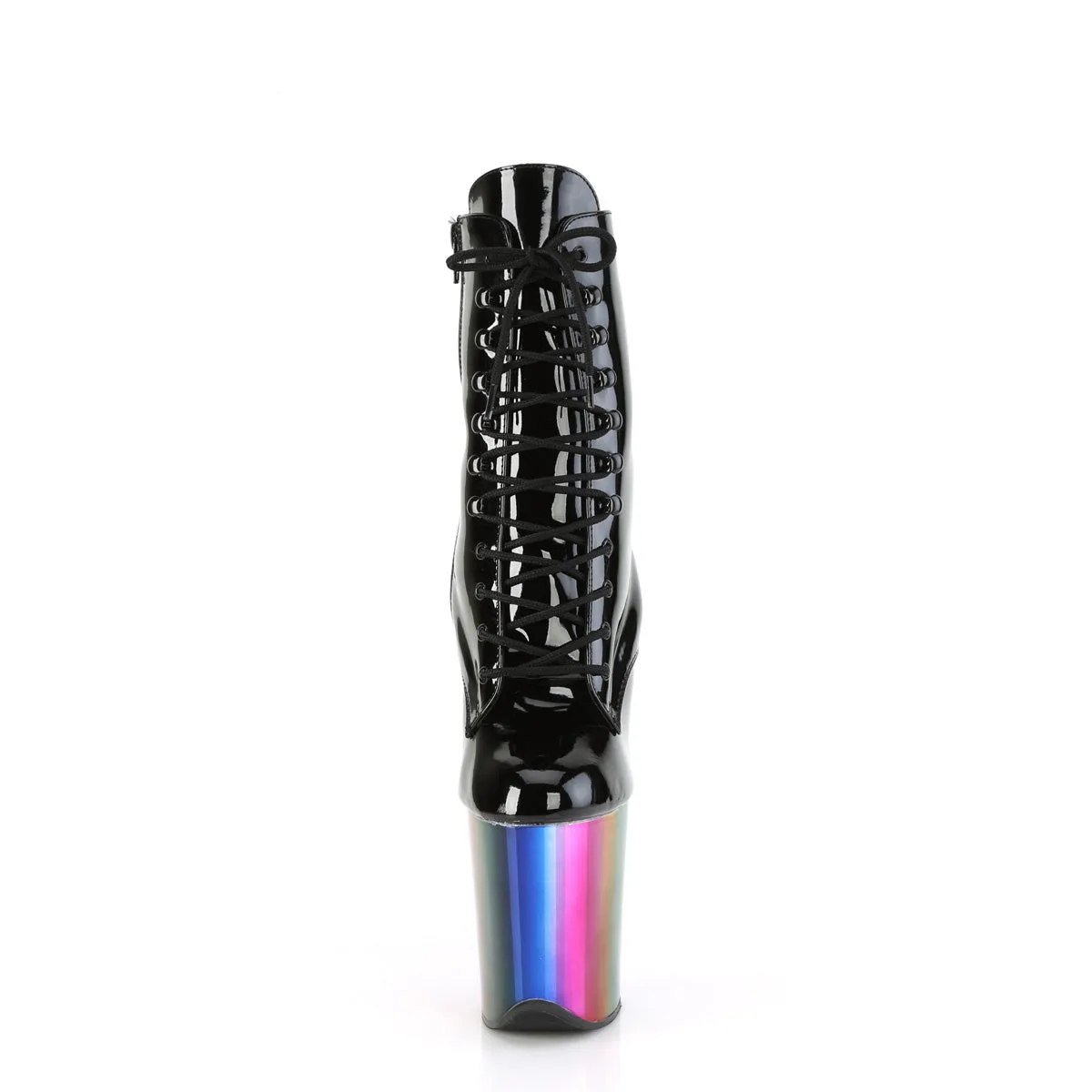 FLAMINGO-1020RC  Black Patent/Rainbow Chrome