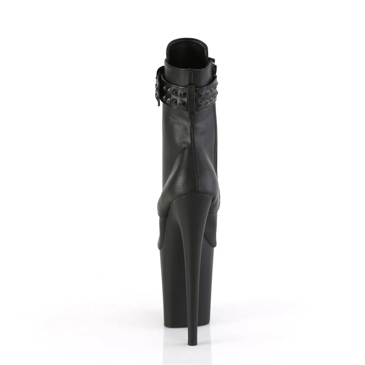 FLAMINGO-1020STR  Black Faux Leather/Black Matte