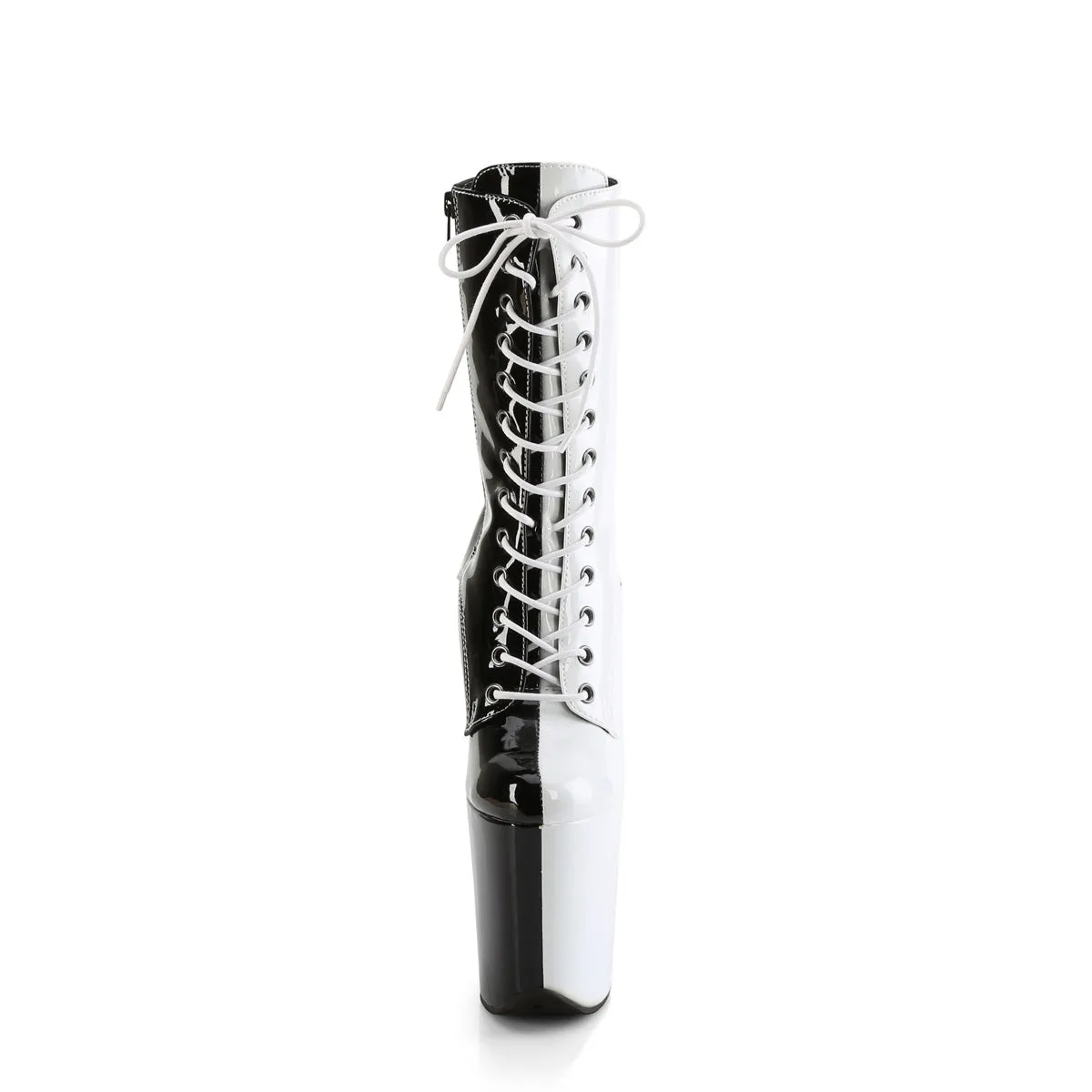 FLAMINGO-1040TT  Black-White Patent/Black-White