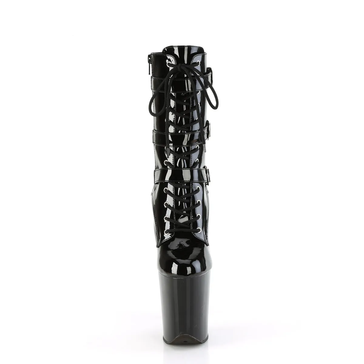 FLAMINGO-1043  Black Patent/Black