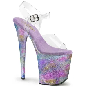 FLAMINGO-808NEB  Clear/Lavender Multi Metallic