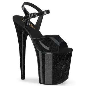 FLAMINGO-809GP  Black Glitter Patent/M