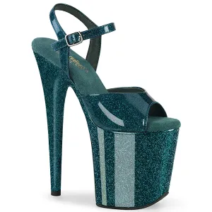 FLAMINGO-809GP  Teal Glitter Patent/M
