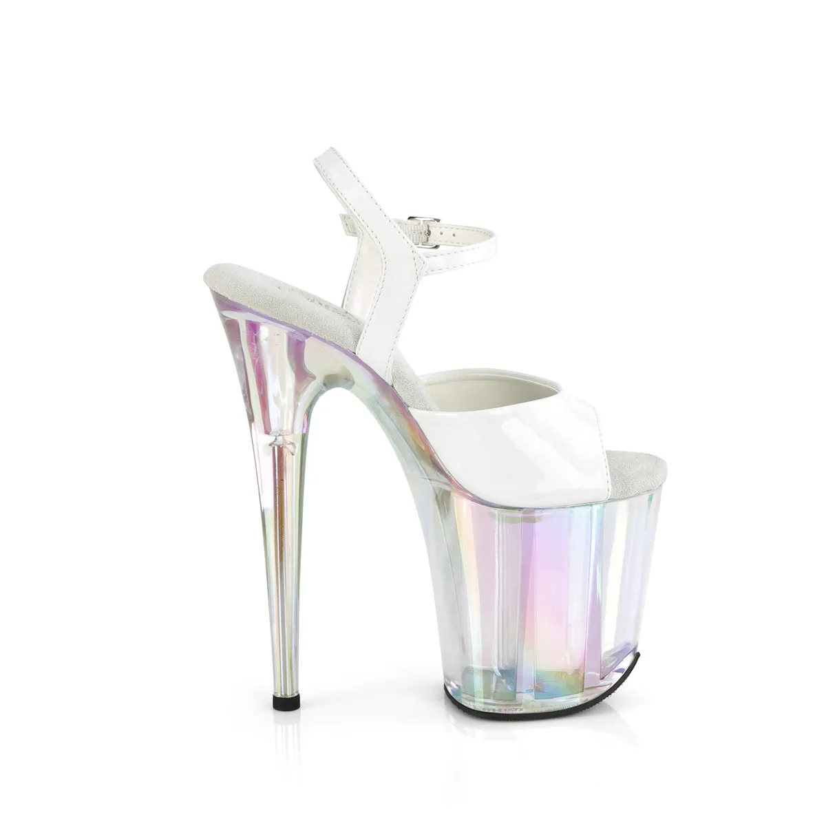 FLAMINGO-809HT  White Holo Patent/Holo Tinted
