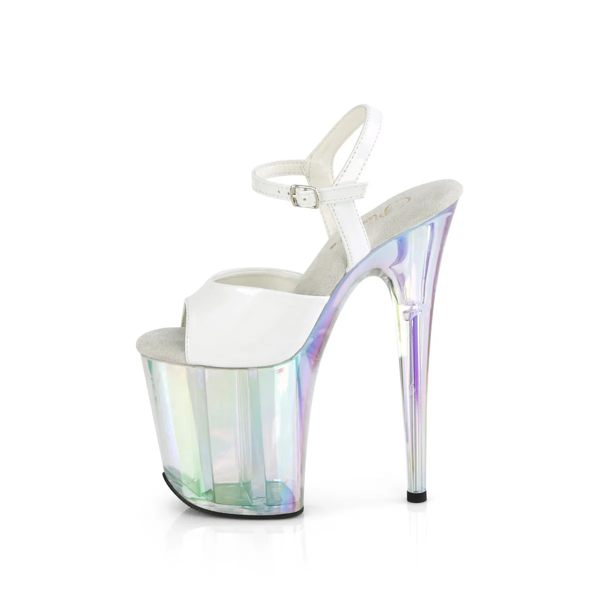 FLAMINGO-809HT  White Holo Patent/Holo Tinted